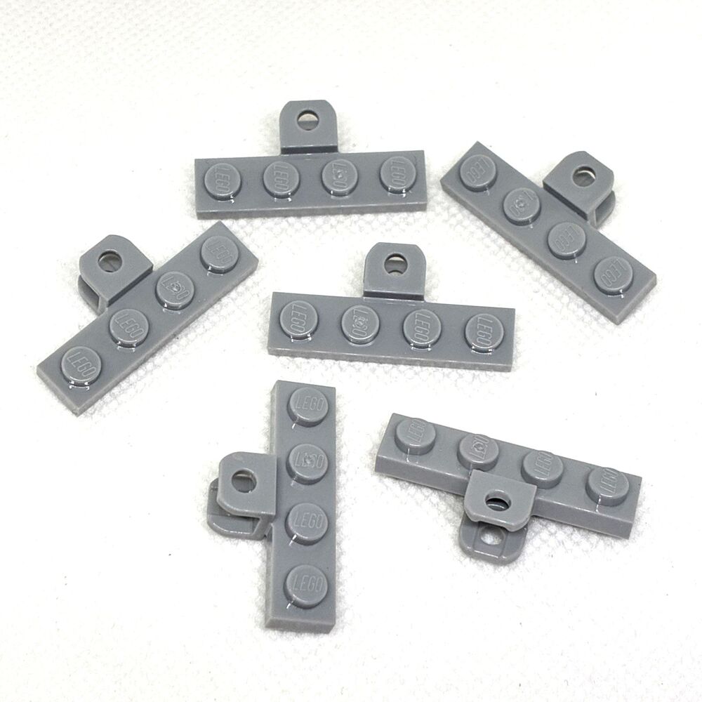 LEGO Parts Light Bluish Gray 1x4 Towbar Coupling No. 98263/49422 QTY 6